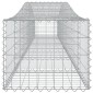 vidaXL Συρματοκιβώτια Τοξωτά 2 τεμ. 400x50x40/60 εκ. Γαλβαν. Ατσάλι
