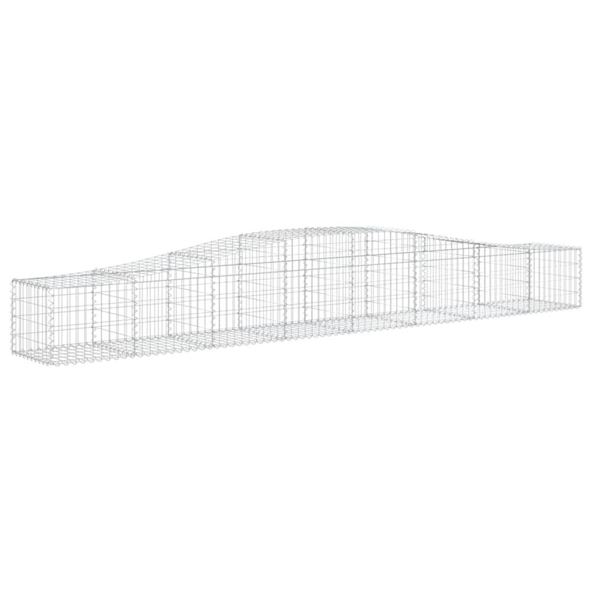 vidaXL Συρματοκιβώτια Τοξωτά 3 τεμ. 400x50x40/60 εκ. Γαλβαν. Ατσάλι