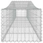 vidaXL Συρματοκιβώτια Τοξωτά 3 τεμ. 400x50x40/60 εκ. Γαλβαν. Ατσάλι