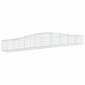 vidaXL Συρματοκιβώτια Τοξωτά 9 τεμ. 400x50x40/60 εκ. Γαλβαν. Ατσάλι