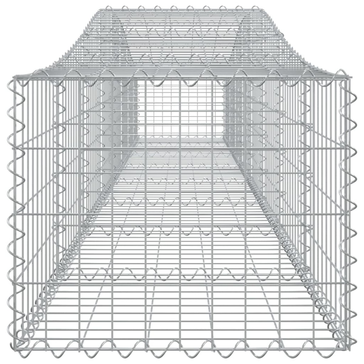 vidaXL Συρματοκιβώτια Τοξωτά 9 τεμ. 400x50x40/60 εκ. Γαλβαν. Ατσάλι