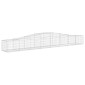 vidaXL Συρματοκιβώτια Τοξωτά 10 τεμ. 400x50x40/60 εκ. Γαλβαν. Ατσάλι