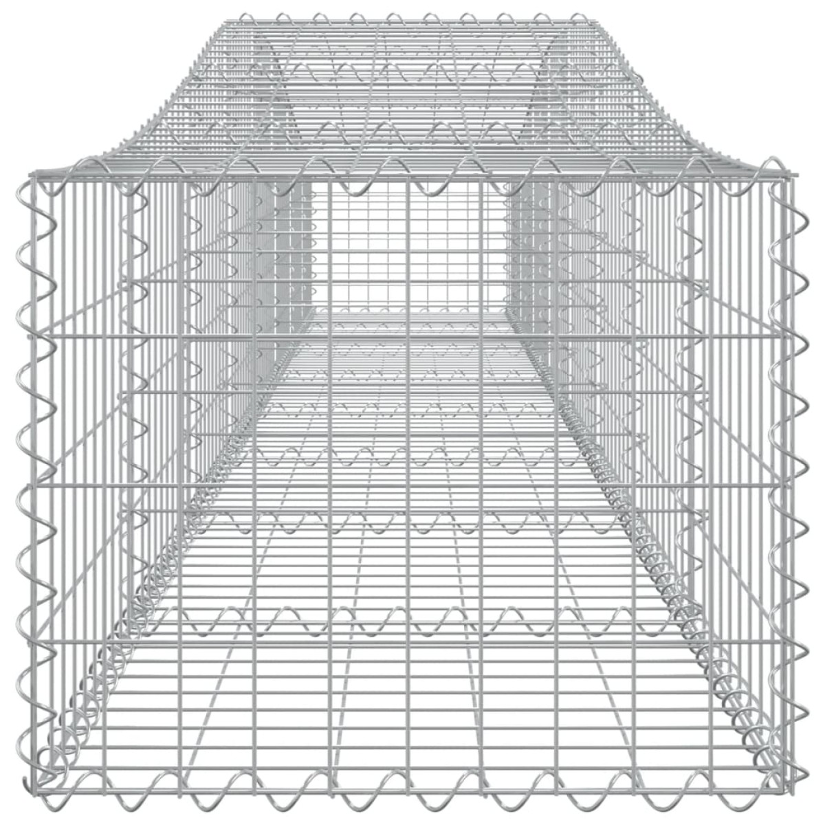 vidaXL Συρματοκιβώτια Τοξωτά 10 τεμ. 400x50x40/60 εκ. Γαλβαν. Ατσάλι