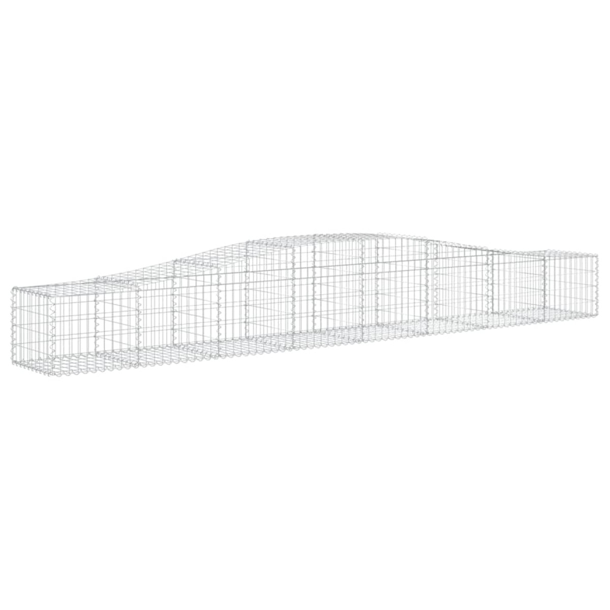 vidaXL Συρματοκιβώτια Τοξωτά 15 τεμ. 400x50x40/60 εκ. Γαλβαν. Ατσάλι