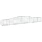 vidaXL Συρματοκιβώτια Τοξωτά 25 τεμ. 400x50x40/60 εκ. Γαλβαν. Ατσάλι