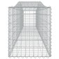 vidaXL Συρματοκιβώτια Τοξωτά 2 τεμ. 400x50x60/80 εκ. Γαλβαν. Ατσάλι