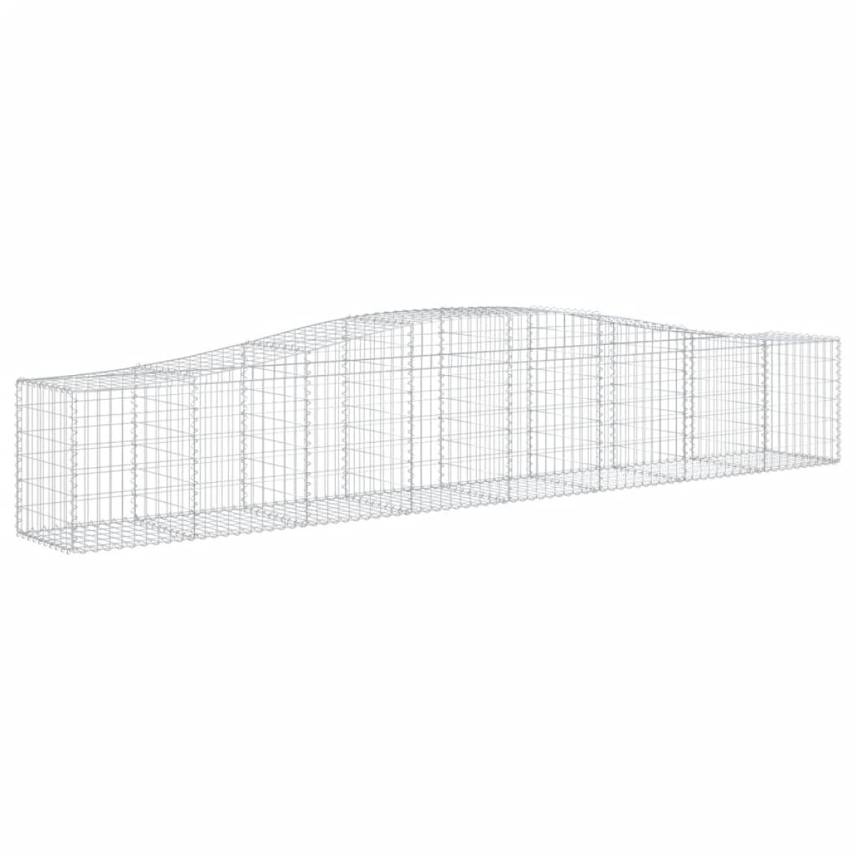 vidaXL Συρματοκιβώτια Τοξωτά 15 τεμ. 400x50x60/80 εκ. Γαλβαν. Ατσάλι