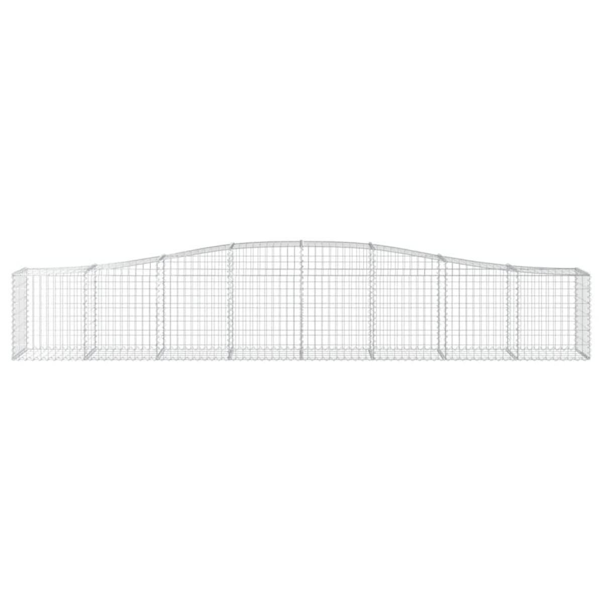 vidaXL Συρματοκιβώτια Τοξωτά 25 τεμ. 400x50x60/80 εκ. Γαλβαν. Ατσάλι