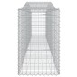 vidaXL Συρματοκιβώτια Τοξωτά 2 τεμ. 400x50x80/100 εκ. Γαλβαν. Ατσάλι