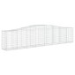 vidaXL Συρματοκιβώτια Τοξωτά 15 τεμ. 400x50x80/100 εκ. Γαλβαν. Ατσάλι