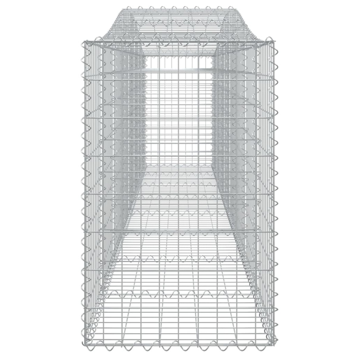 vidaXL Συρματοκιβώτια Τοξωτά 15 τεμ. 400x50x80/100 εκ. Γαλβαν. Ατσάλι
