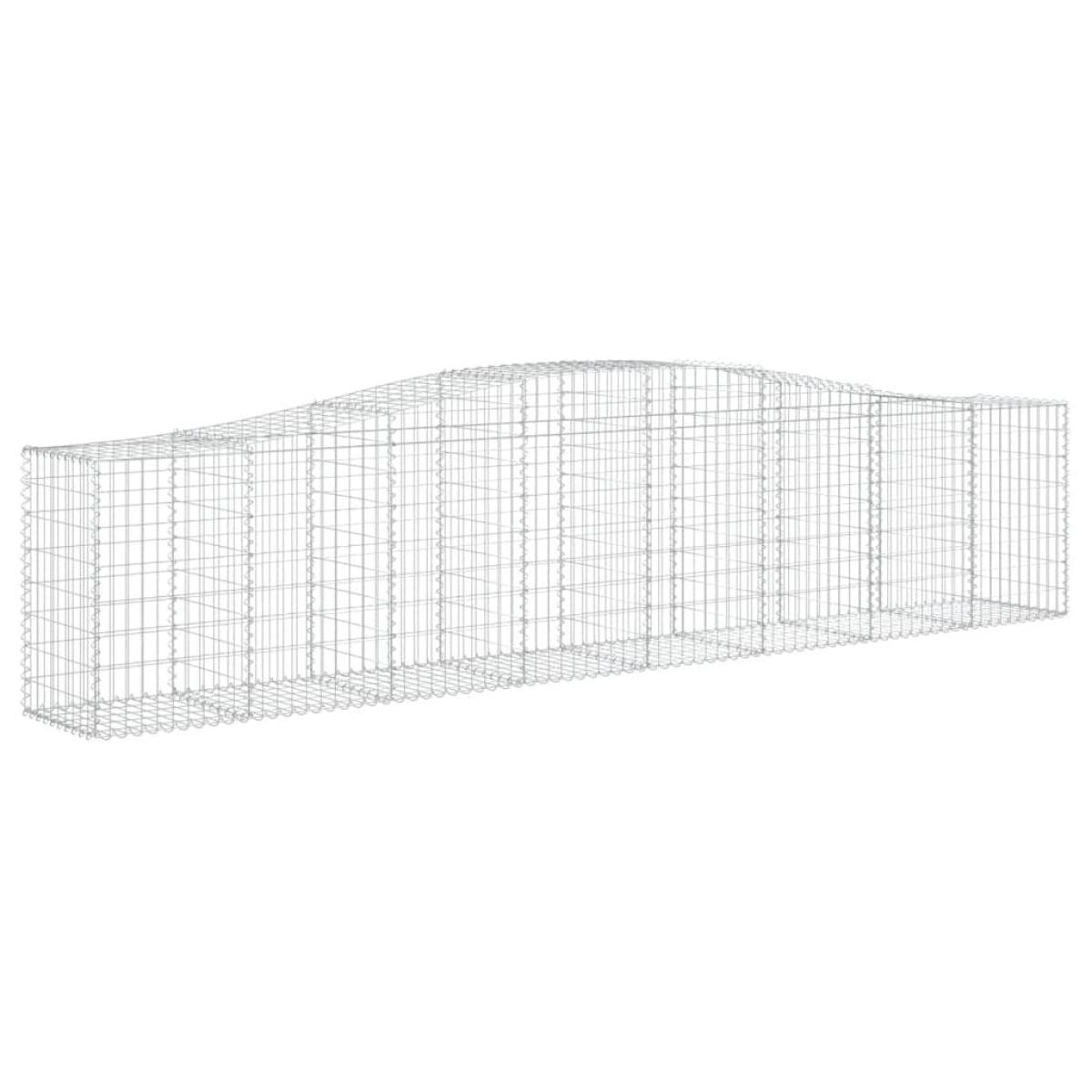 vidaXL Συρματοκιβώτια Τοξωτά 25 τεμ. 400x50x80/100 εκ. Γαλβαν. Ατσάλι