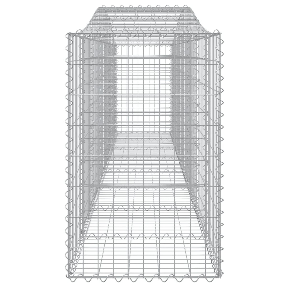 vidaXL Συρματοκιβώτια Τοξωτά 25 τεμ. 400x50x80/100 εκ. Γαλβαν. Ατσάλι