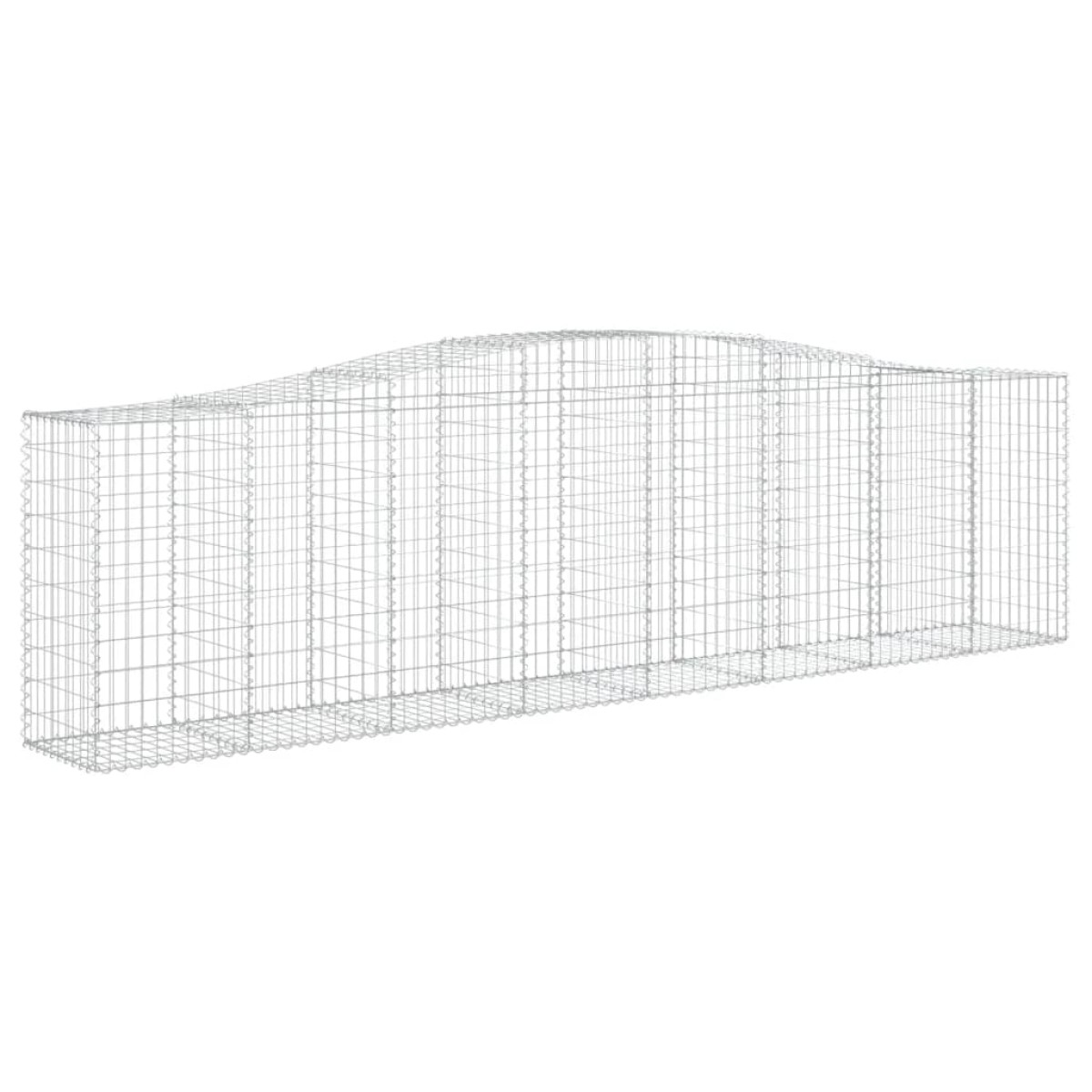vidaXL Συρματοκιβώτια Τοξωτά 3 τεμ. 400x50x100/120 εκ. Γαλβαν. Ατσάλι