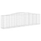 vidaXL Συρματοκιβώτια Τοξωτά 3 τεμ. 400x50x100/120 εκ. Γαλβαν. Ατσάλι