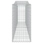 vidaXL Συρματοκιβώτια Τοξωτά 6 τεμ. 400x50x100/120 εκ. Γαλβαν. Ατσάλι