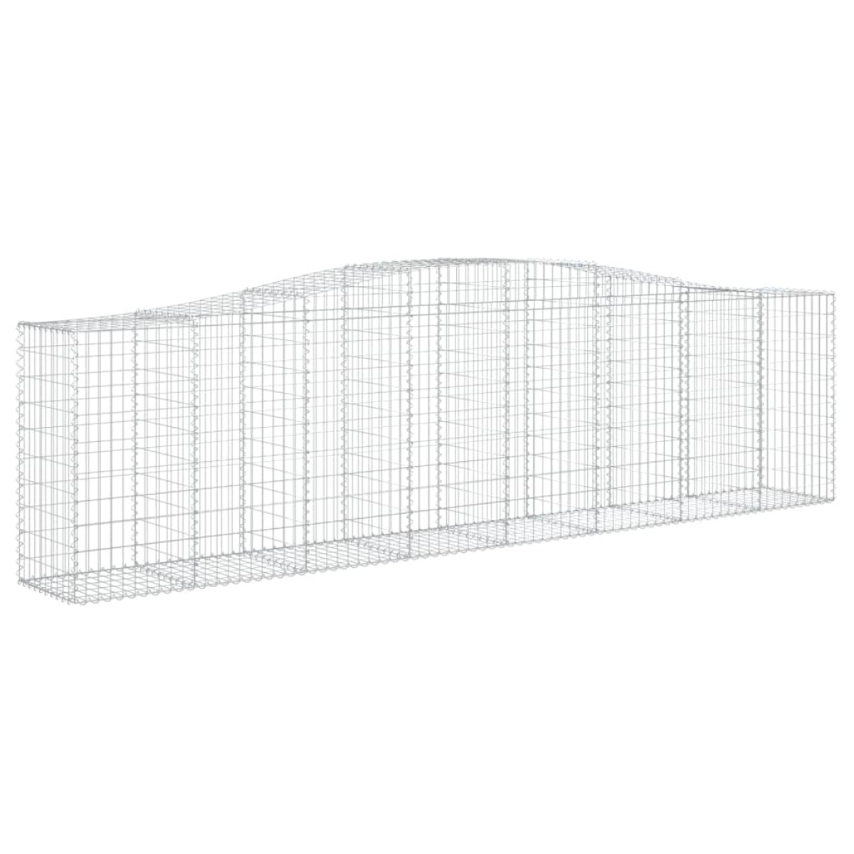 vidaXL Συρματοκιβώτια Τοξωτά 7 τεμ. 400x50x100/120 εκ. Γαλβαν. Ατσάλι