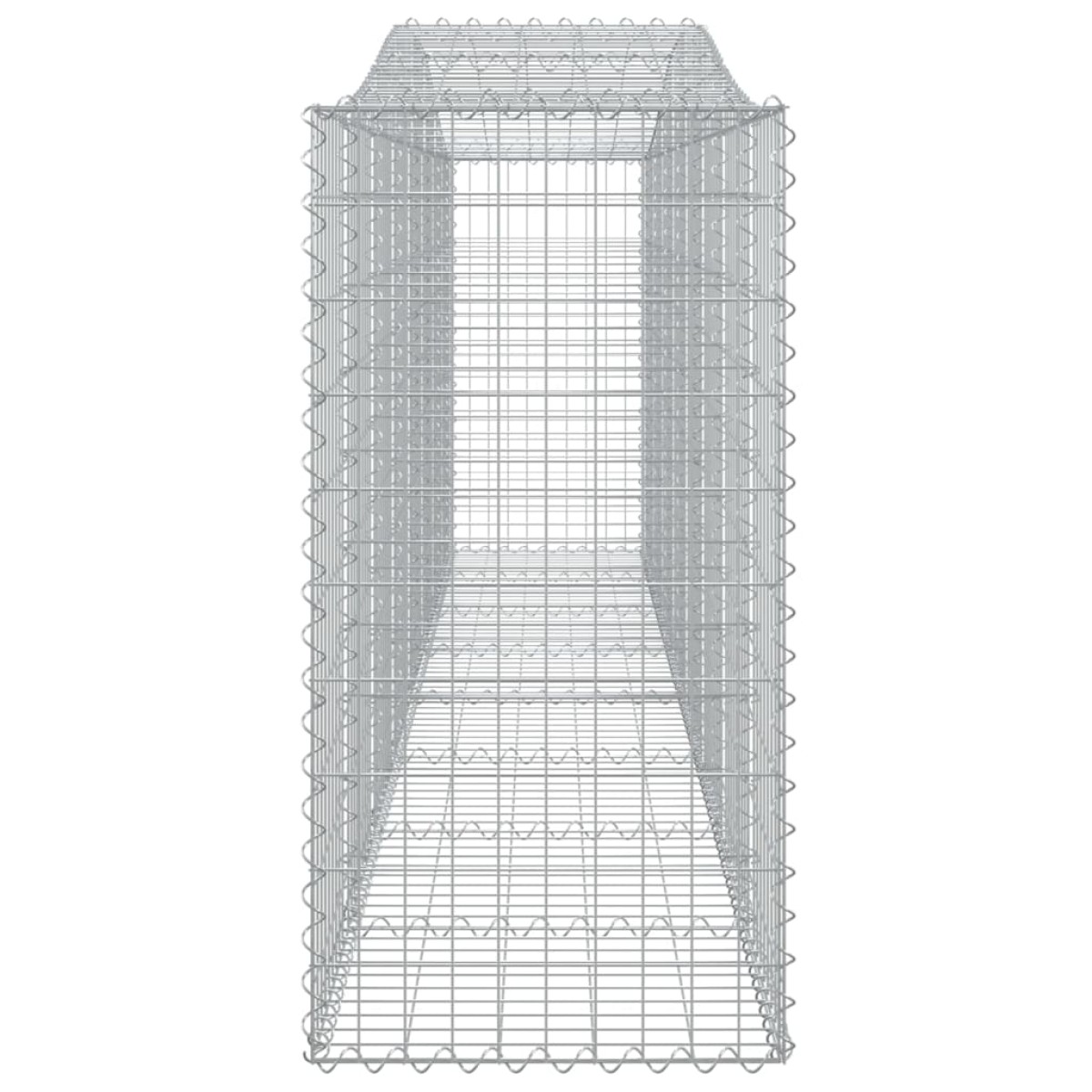 vidaXL Συρματοκιβώτια Τοξωτά 8 τεμ. 400x50x100/120 εκ. Γαλβαν. Ατσάλι