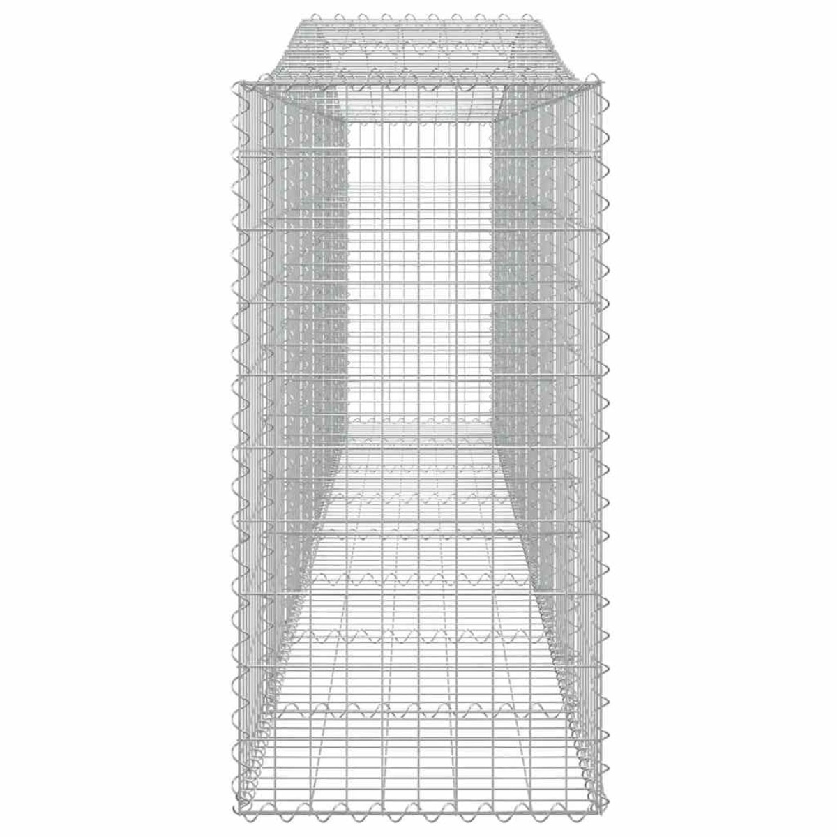 vidaXL Συρματοκιβώτια Τοξωτά 9 τεμ. 400x50x100/120 εκ. Γαλβαν. Ατσάλι