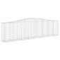 vidaXL Συρματοκιβώτια Τοξωτά 20 τεμ. 400x50x100/120 εκ. Γαλβαν. Ατσάλι