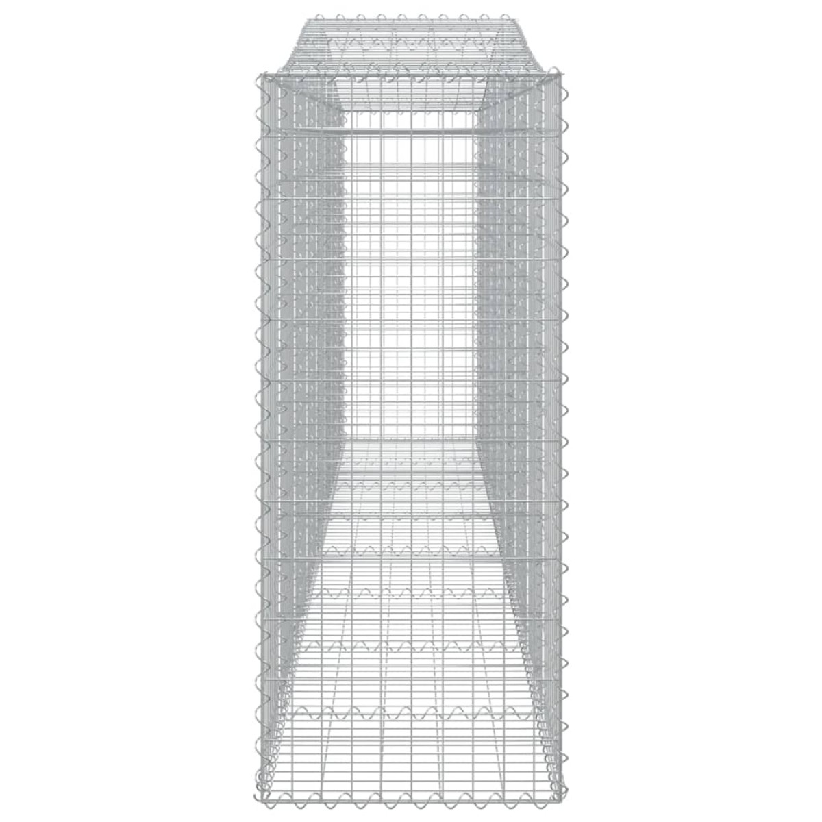 vidaXL Συρματοκιβώτια Τοξωτά 7 τεμ. 400x50x120/140 εκ. Γαλβαν. Ατσάλι
