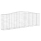 vidaXL Συρματοκιβώτια Τοξωτά 8 τεμ. 400x50x120/140 εκ. Γαλβαν. Ατσάλι
