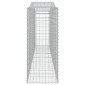 vidaXL Συρματοκιβώτια Τοξωτά 8 τεμ. 400x50x120/140 εκ. Γαλβαν. Ατσάλι
