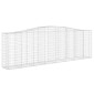 vidaXL Συρματοκιβώτια Τοξωτά 10 τεμ. 400x50x120/140 εκ. Γαλβαν. Ατσάλι