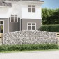 vidaXL Συρματοκιβώτια Τοξωτά 10 τεμ. 400x50x120/140 εκ. Γαλβαν. Ατσάλι