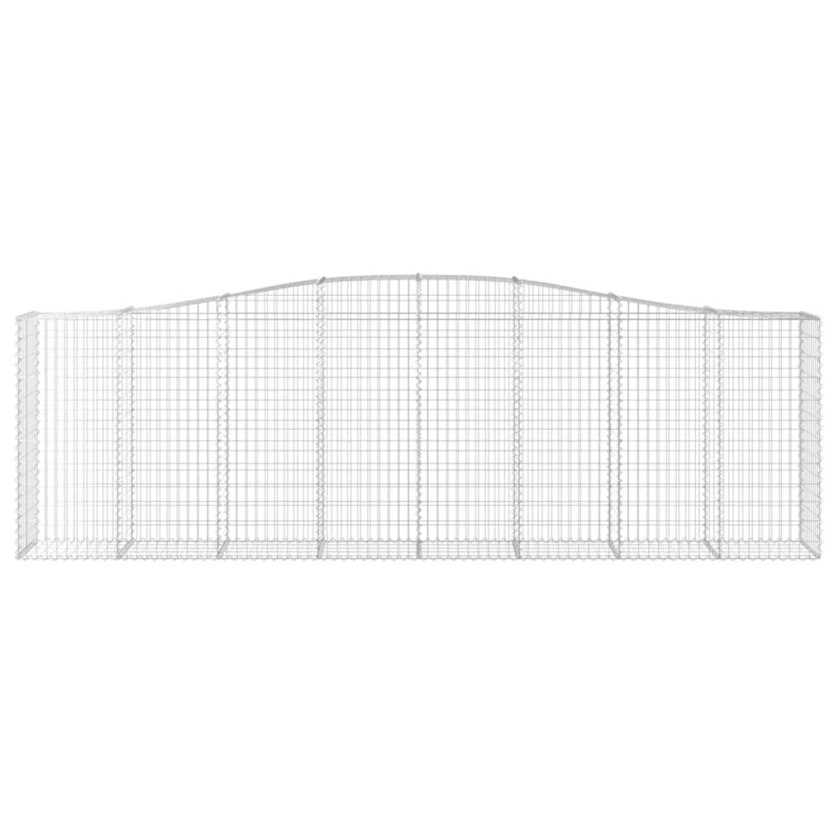 vidaXL Συρματοκιβώτια Τοξωτά 20 τεμ. 400x50x120/140 εκ. Γαλβαν. Ατσάλι