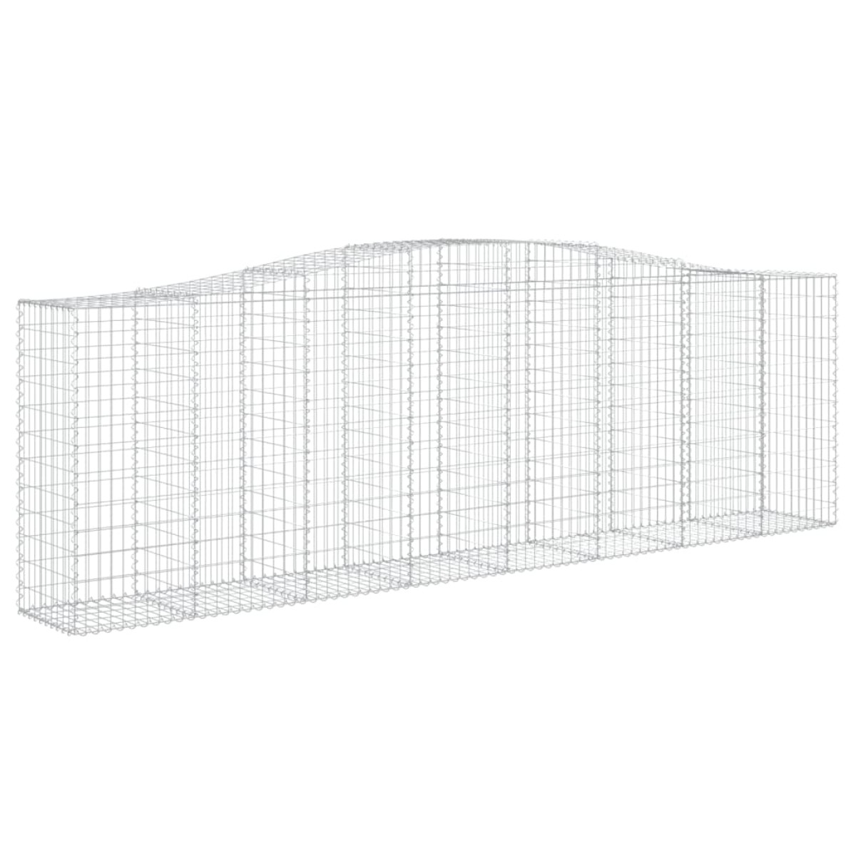 vidaXL Συρματοκιβώτια Τοξωτά 25 τεμ. 400x50x120/140 εκ. Γαλβαν. Ατσάλι