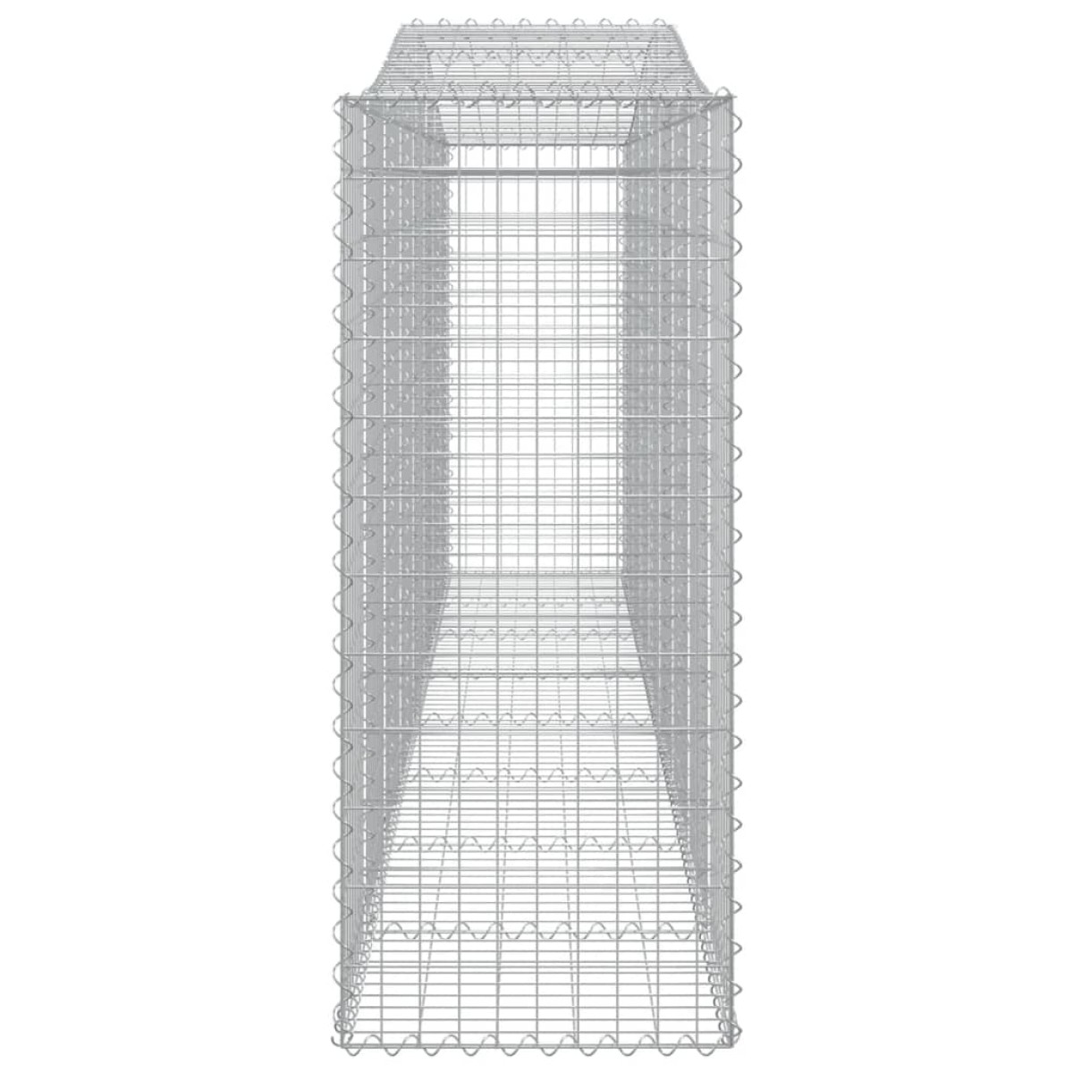 vidaXL Συρματοκιβώτια Τοξωτά 25 τεμ. 400x50x120/140 εκ. Γαλβαν. Ατσάλι