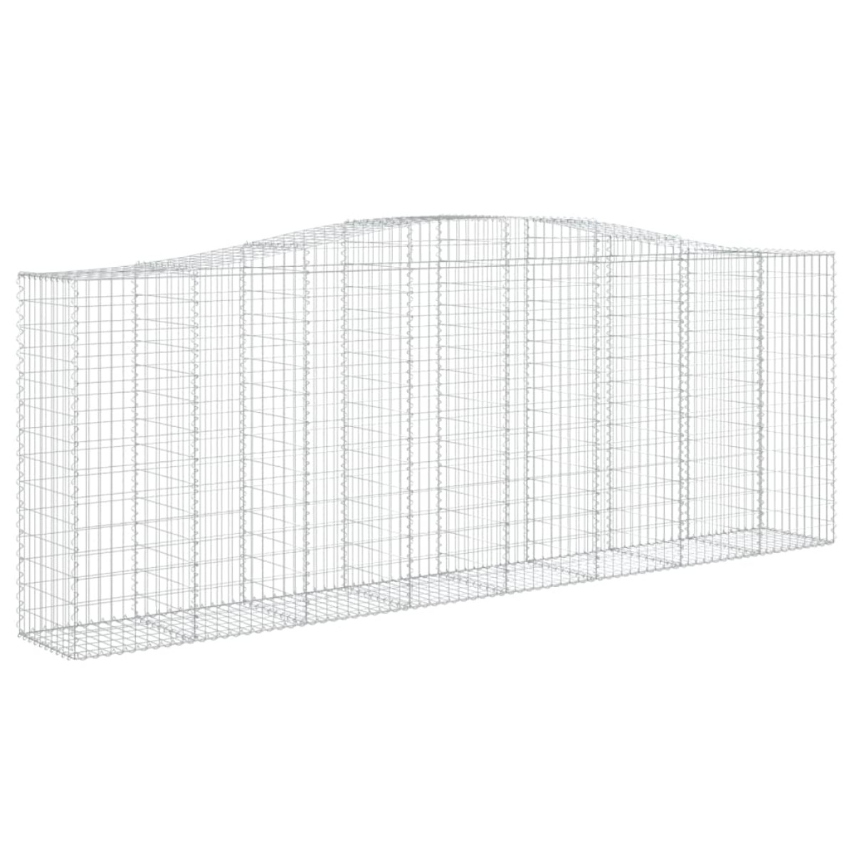 vidaXL Συρματοκιβώτια Τοξωτά 4 τεμ. 400x50x140/160 εκ. Γαλβαν. Ατσάλι