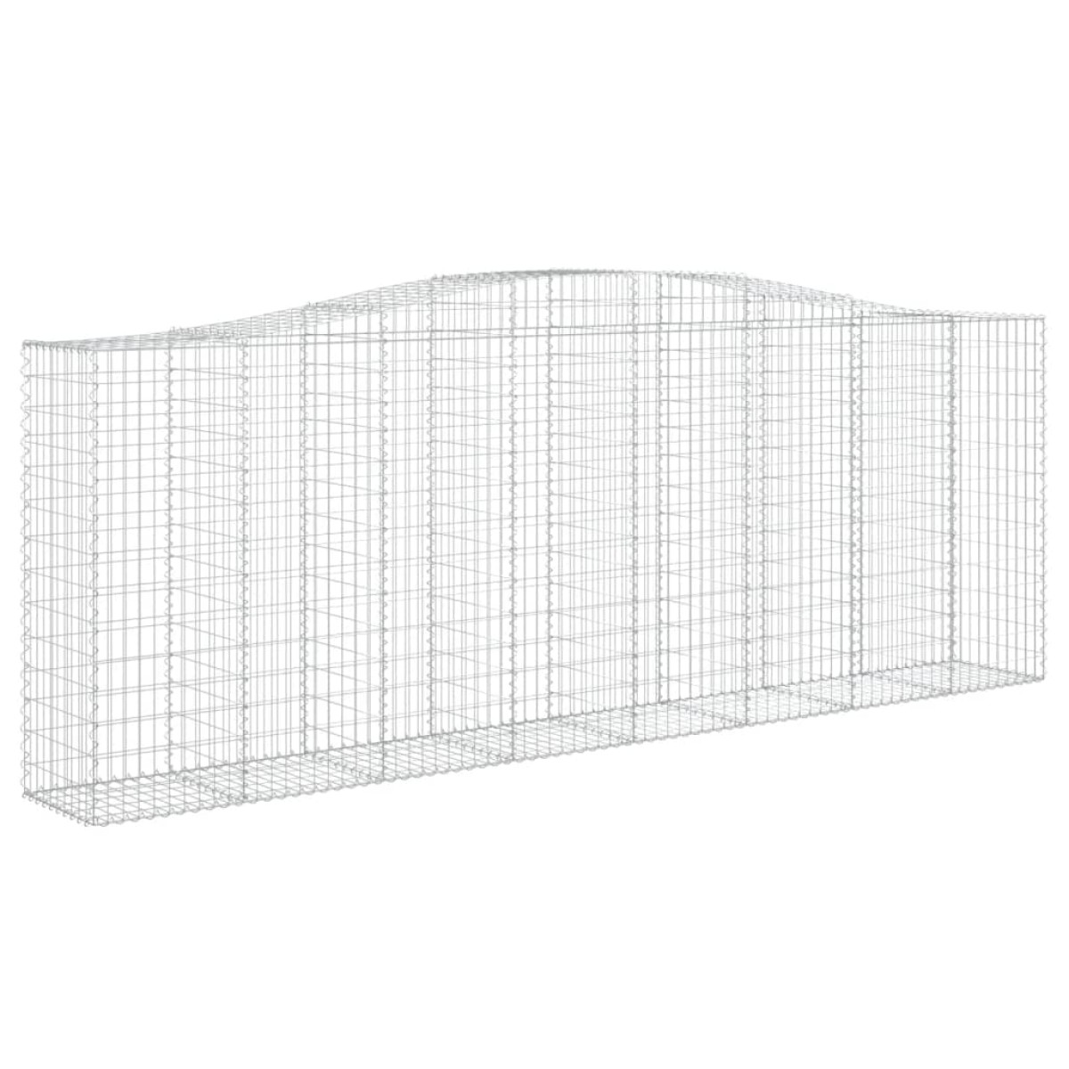 vidaXL Συρματοκιβώτια Τοξωτά 6 τεμ. 400x50x140/160 εκ. Γαλβαν. Ατσάλι