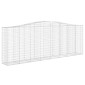 vidaXL Συρματοκιβώτια Τοξωτά 6 τεμ. 400x50x140/160 εκ. Γαλβαν. Ατσάλι