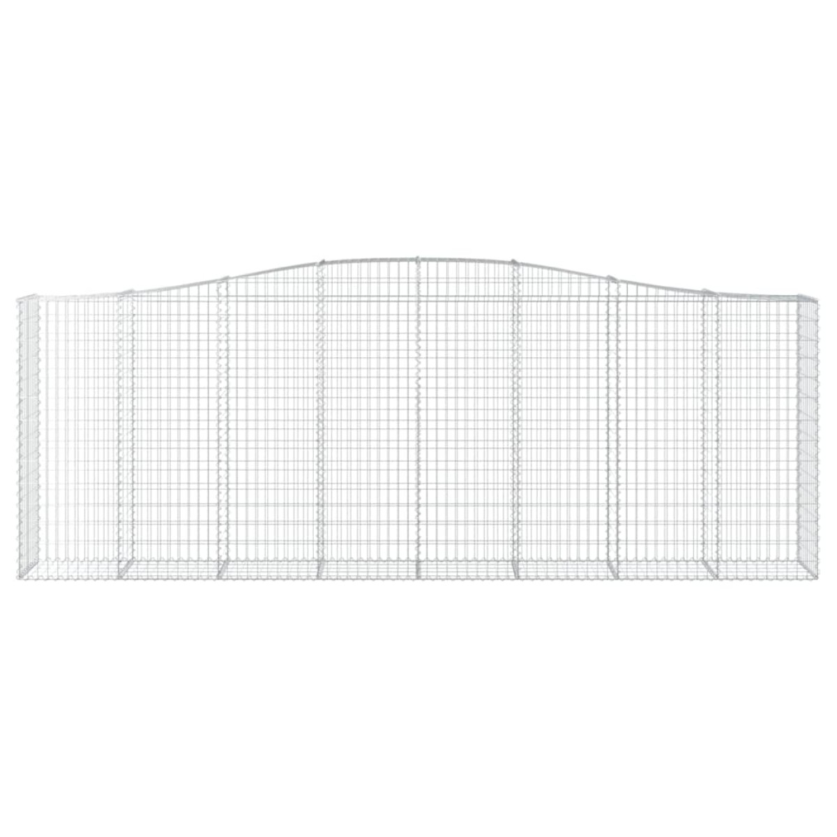 vidaXL Συρματοκιβώτια Τοξωτά 6 τεμ. 400x50x140/160 εκ. Γαλβαν. Ατσάλι