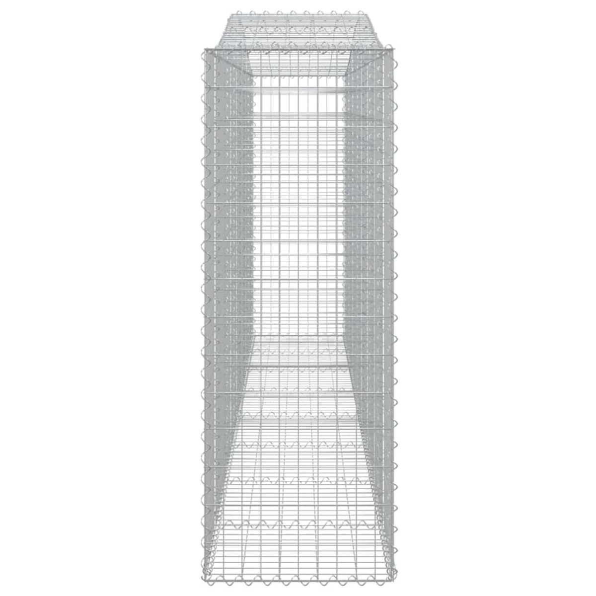 vidaXL Συρματοκιβώτια Τοξωτά 7 τεμ. 400x50x140/160 εκ. Γαλβαν. Ατσάλι