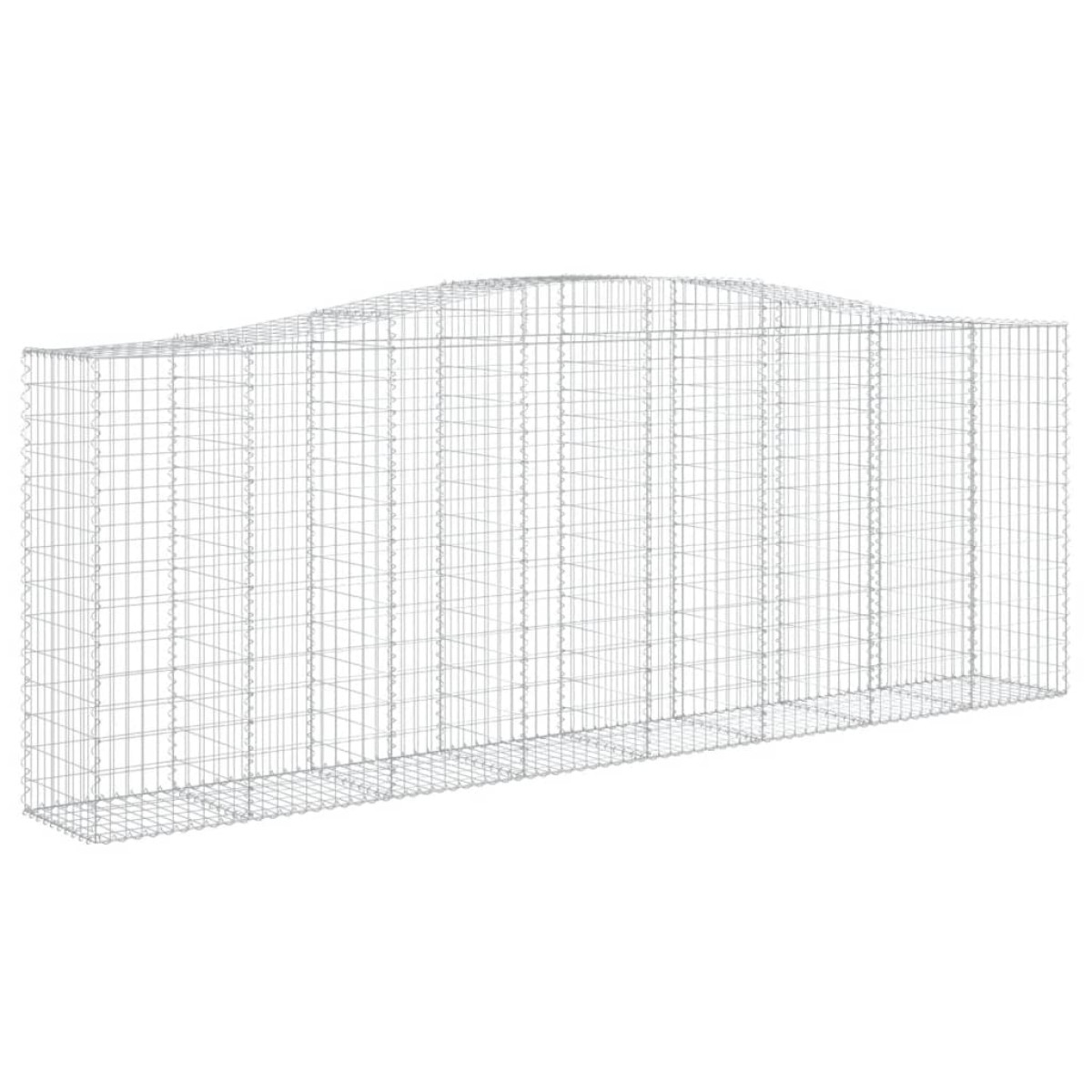 vidaXL Συρματοκιβώτια Τοξωτά 9 τεμ. 400x50x140/160 εκ. Γαλβαν. Ατσάλι