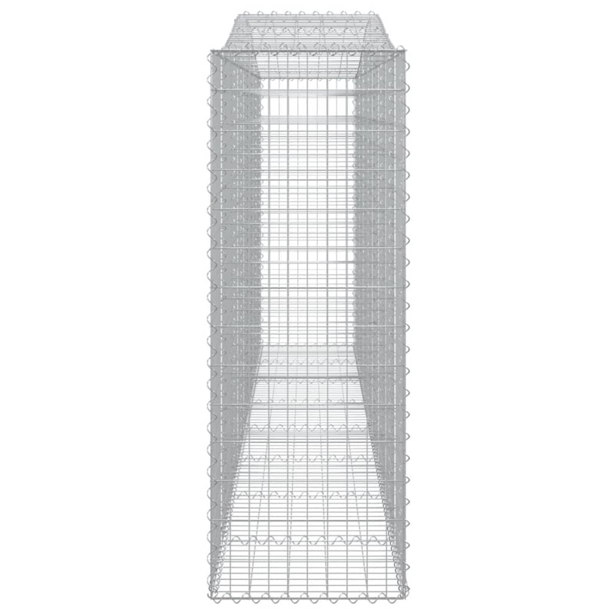 vidaXL Συρματοκιβώτια Τοξωτά 9 τεμ. 400x50x140/160 εκ. Γαλβαν. Ατσάλι