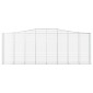 vidaXL Συρματοκιβώτια Τοξωτά 10 τεμ. 400x50x140/160 εκ. Γαλβαν. Ατσάλι