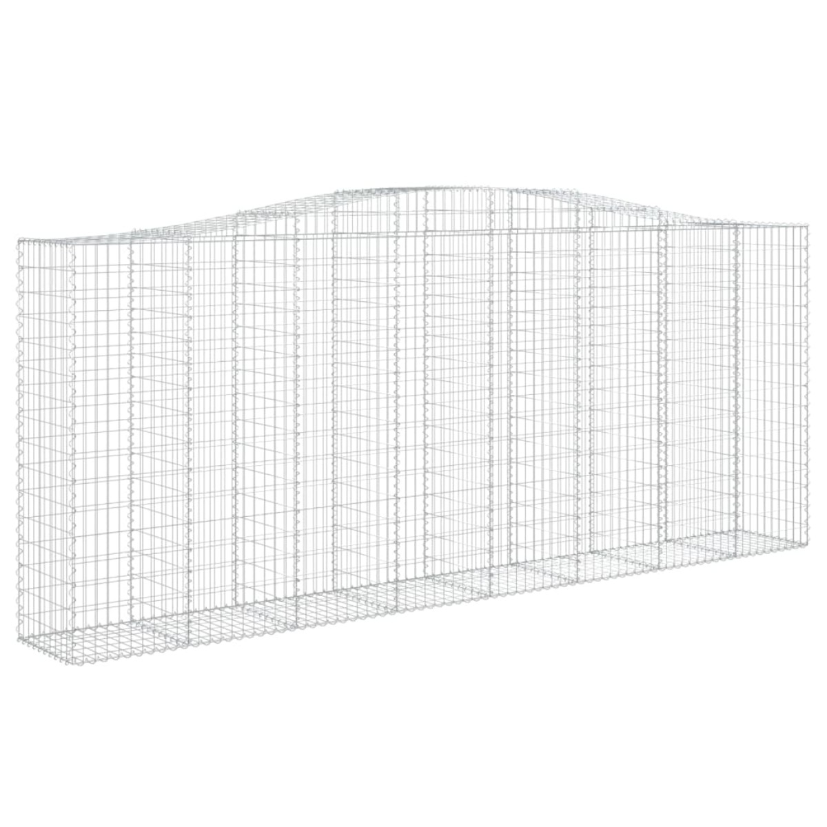 vidaXL Συρματοκιβώτια Τοξωτά 3 τεμ. 400x50x160/180 εκ. Γαλβαν. Ατσάλι