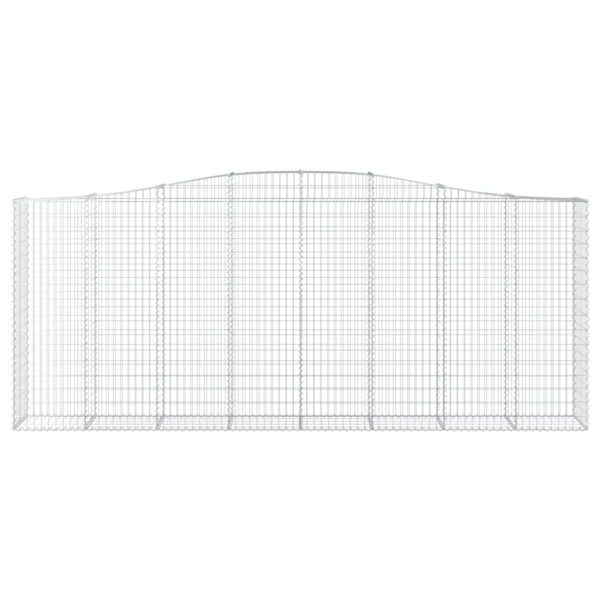 vidaXL Συρματοκιβώτια Τοξωτά 6 τεμ. 400x50x160/180 εκ. Γαλβαν. Ατσάλι