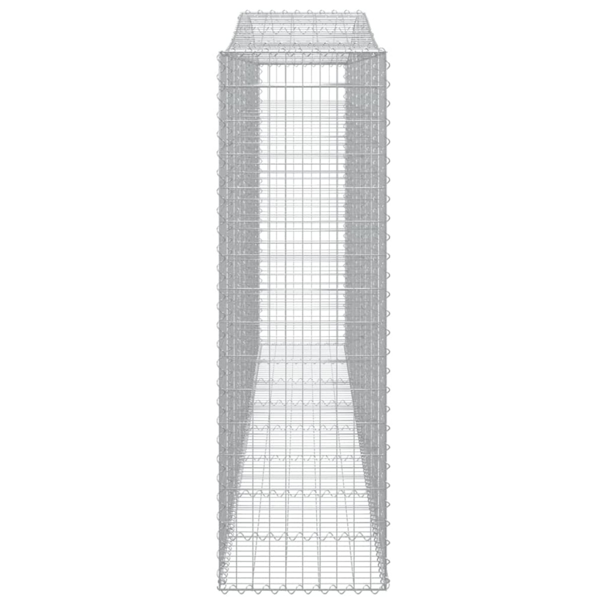vidaXL Συρματοκιβώτια Τοξωτά 7 τεμ. 400x50x160/180 εκ. Γαλβαν. Ατσάλι