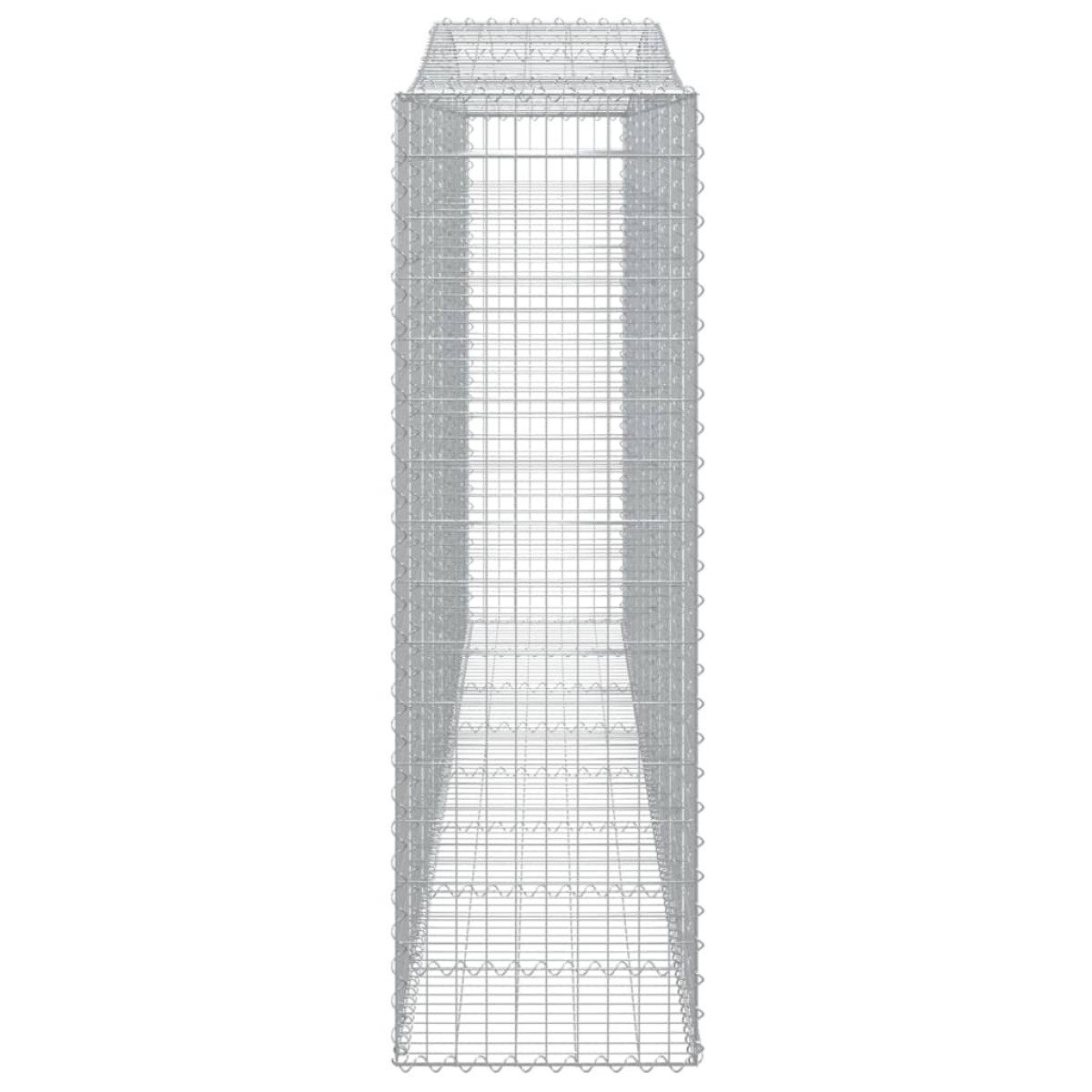 vidaXL Συρματοκιβώτια Τοξωτά 8 τεμ. 400x50x160/180 εκ. Γαλβαν. Ατσάλι