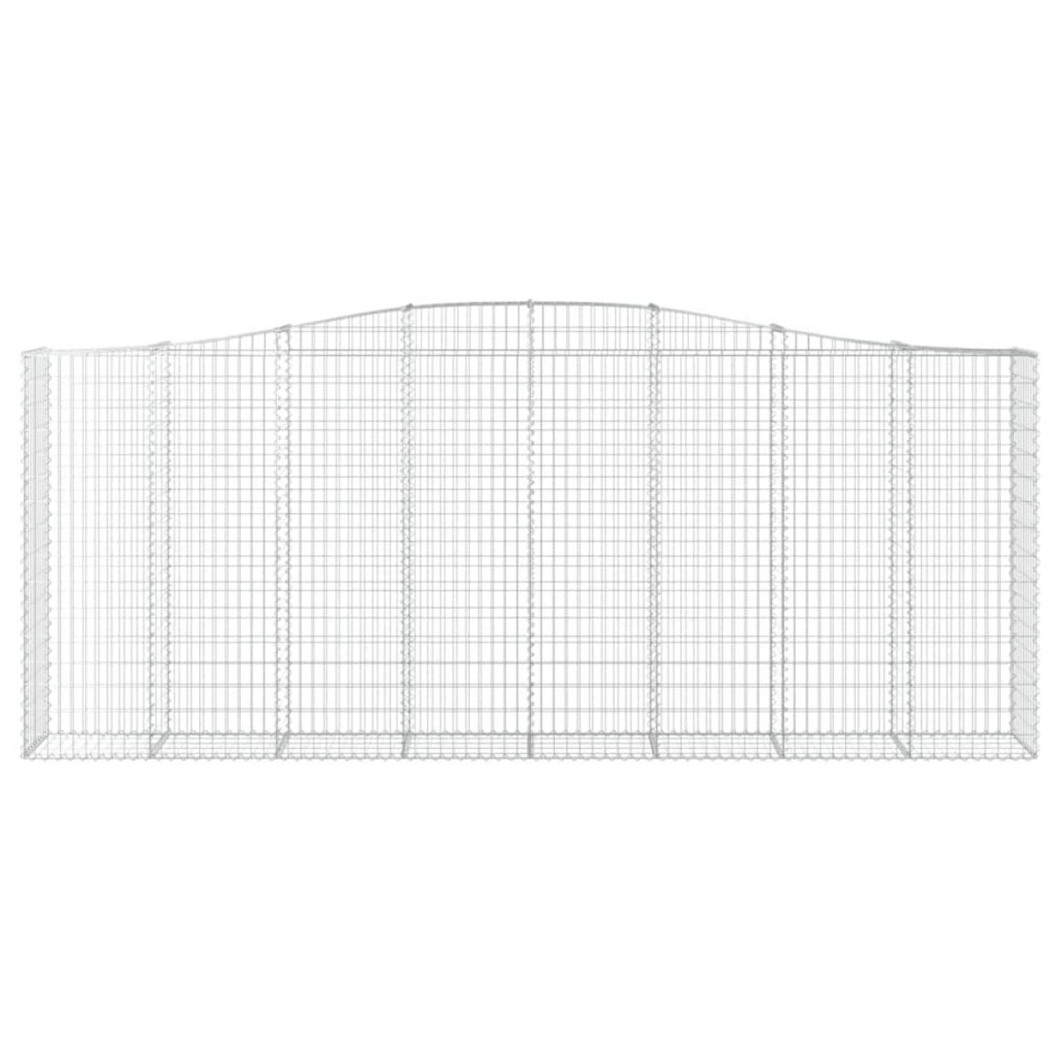 vidaXL Συρματοκιβώτια Τοξωτά 9 τεμ. 400x50x160/180 εκ. Γαλβαν. Ατσάλι