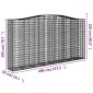 vidaXL Συρματοκιβώτια Τοξωτά 2 τεμ. 400x50x200/220 εκ. Γαλβαν. Ατσάλι