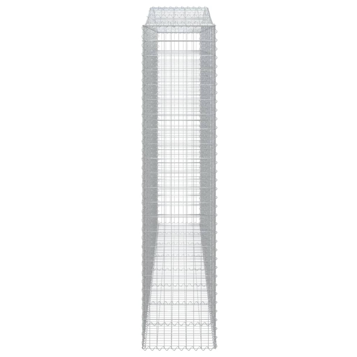 vidaXL Συρματοκιβώτια Τοξωτά 2 τεμ. 400x50x220/240 εκ. Γαλβαν. Ατσάλι