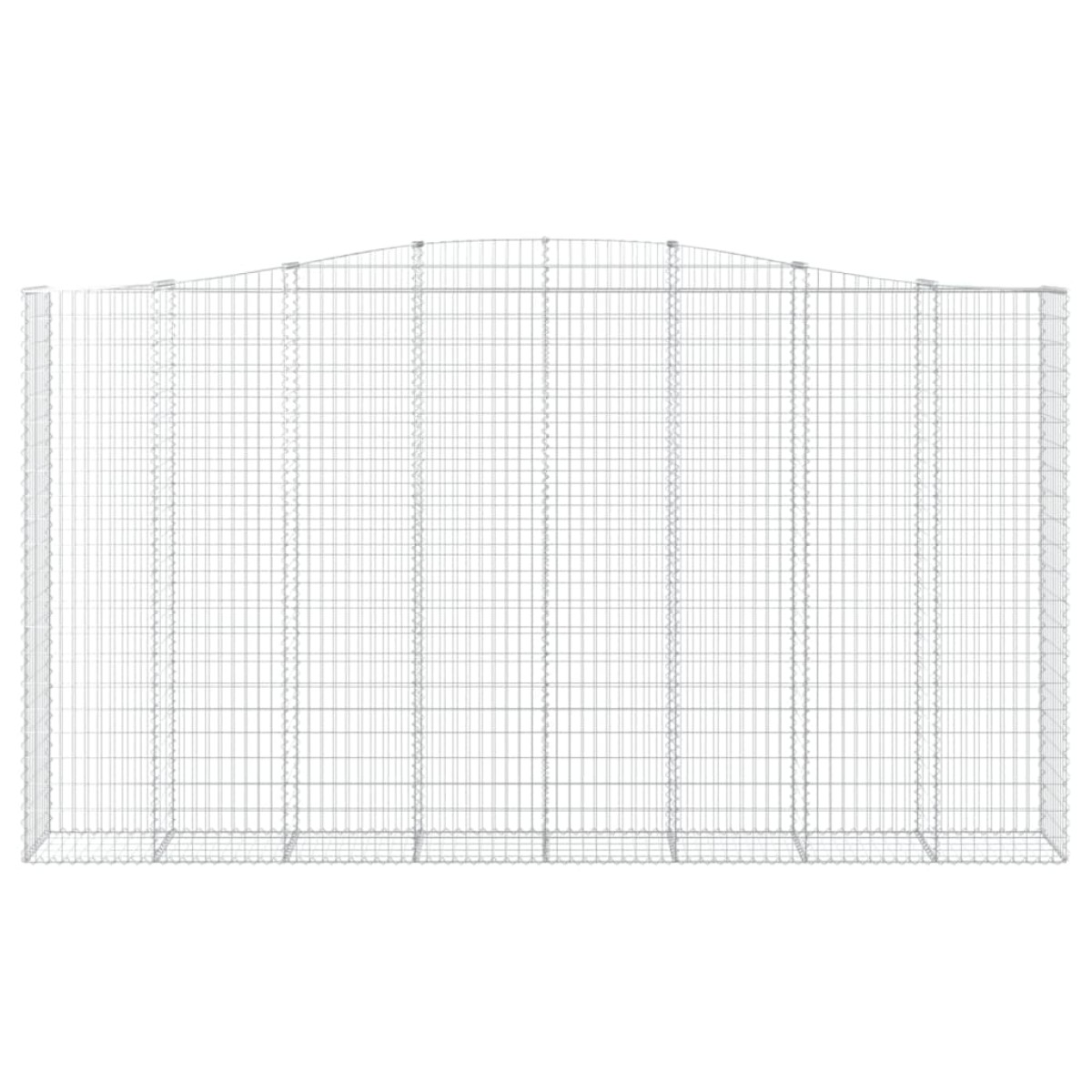 vidaXL Συρματοκιβώτια Τοξωτά 9 τεμ. 400x50x220/240 εκ. Γαλβαν. Σίδερο