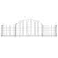 vidaXL Συρματοκιβώτια Τοξωτά 3 τεμ. 200x30x40/60 εκ. Γαλβαν. Ατσάλι