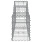 vidaXL Συρματοκιβώτια Τοξωτά 3 τεμ. 200x30x40/60 εκ. Γαλβαν. Ατσάλι